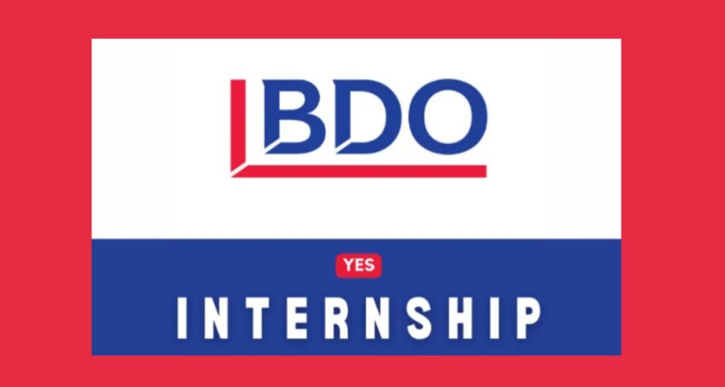 South African Bdo Yes Internship 2024-2025