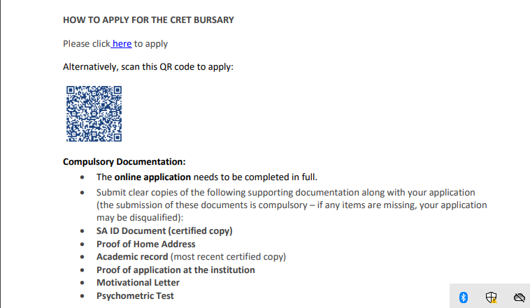 South African Cyril Ramaphosa Education Trust (CRET) Bursaries 2025